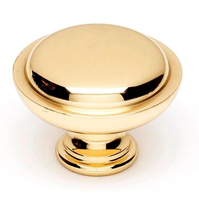 Alno - 1 1/4'' Knob - Unlacquered Brass