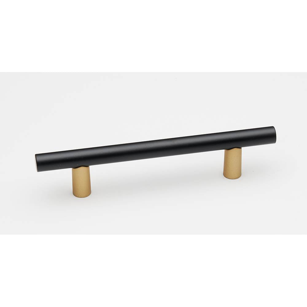 Alno - 4'' Pull Smooth Bar - Champagne, Matte Black