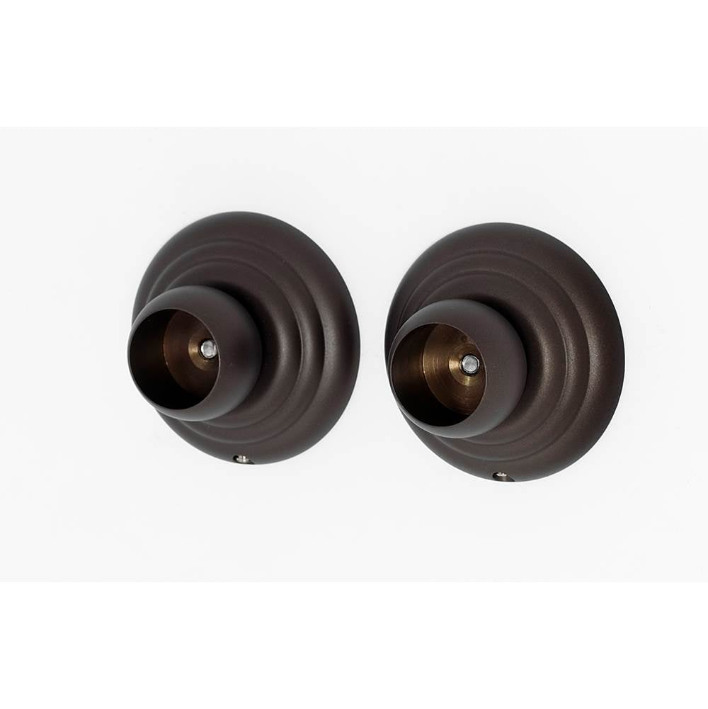 Alno - Shower Rod Brackets Only - Chocolate Bronze