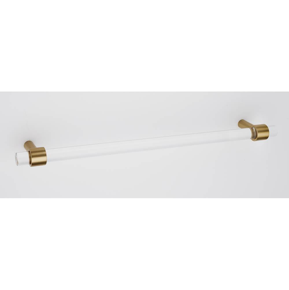 Alno - 18'' Acrylic Pull - Satin Brass