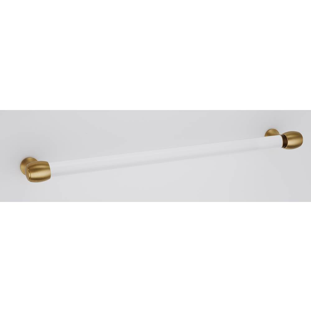 Alno - 12'' Acrylic Pull - Satin Brass