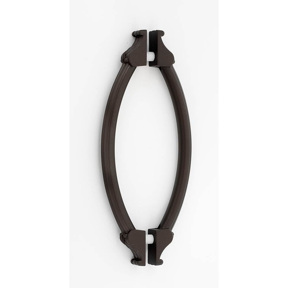 Alno - 6'' Back To Back Glass Door Pull - Chocolate Bronze