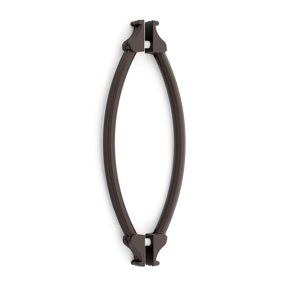 Alno - 8'' Back To Back Glass Door Pull - Chocolate Bronze