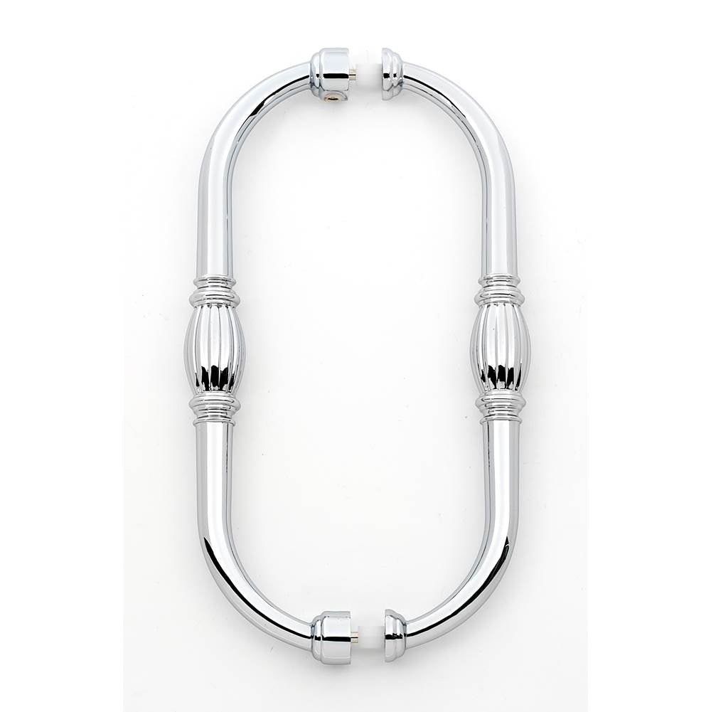 Alno - 8'' Back To Back Glass Door Pull - Polished Chrome