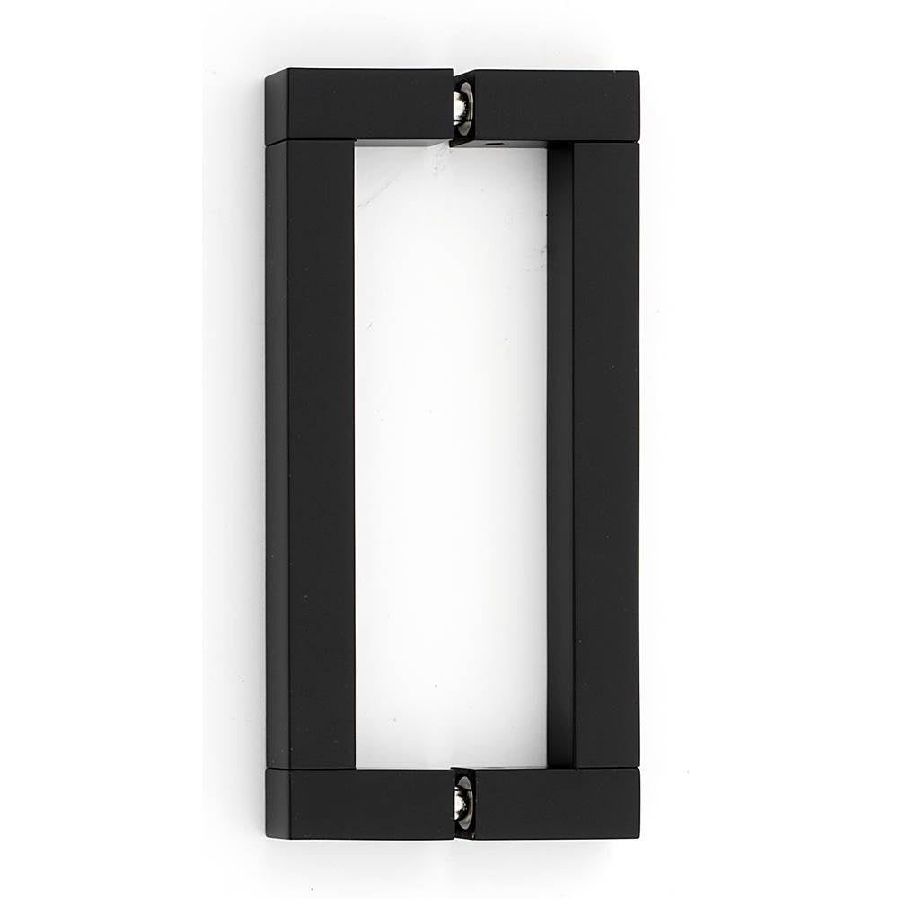 Alno - 6'' Back To Back Glass Door Pull - Matte Black