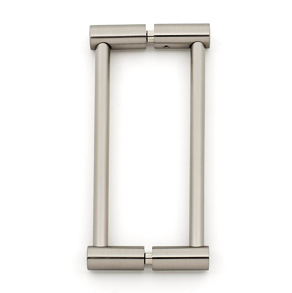 Alno - 6'' Back To Back Glass Door Pull - Satin Nickel