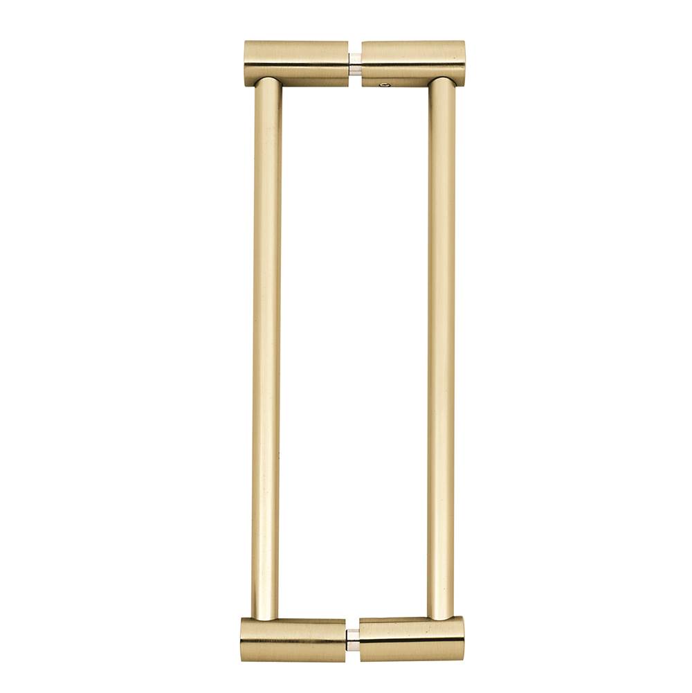 Alno - 8'' Back To Back Glass Door Pull - Satin Brass