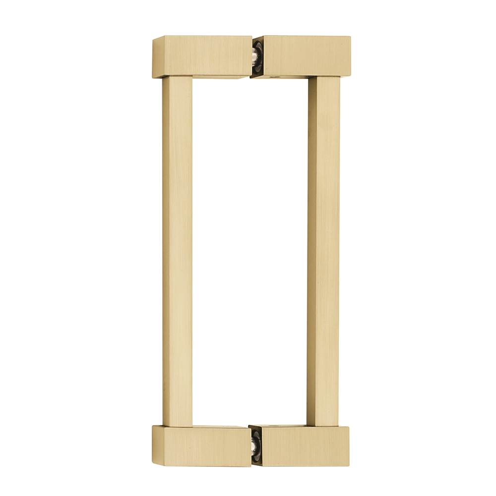 Alno - 6'' Back To Back Glass Door Pull - Satin Brass