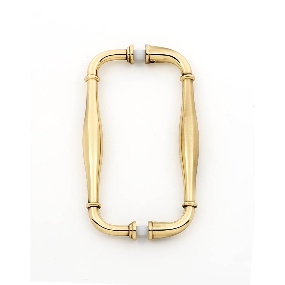 Alno - 6'' Back To Back Glass Door Pull - Polished Antique
