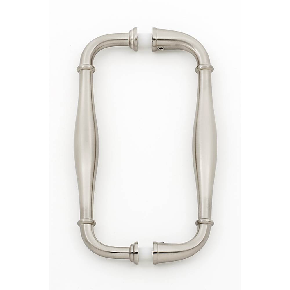 Alno - 6'' Back To Back Glass Door Pull - Satin Nickel