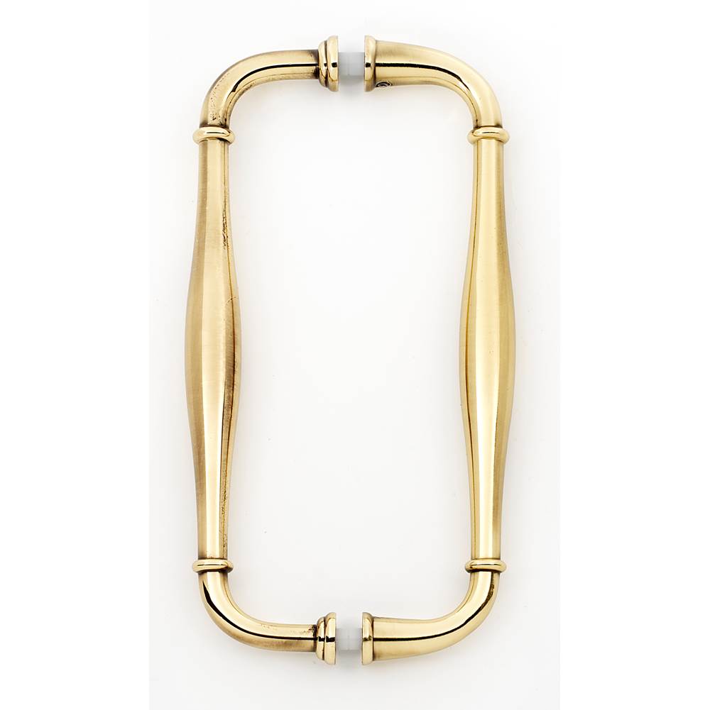 Alno - 8'' Back To Back Glass Door Pull - Polished Antique
