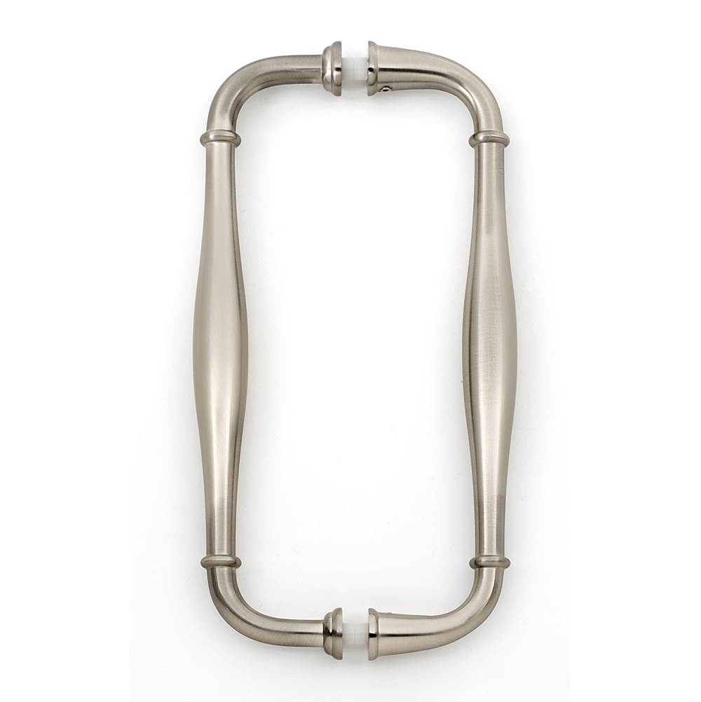 Alno - 8'' Back To Back Glass Door Pull - Satin Nickel
