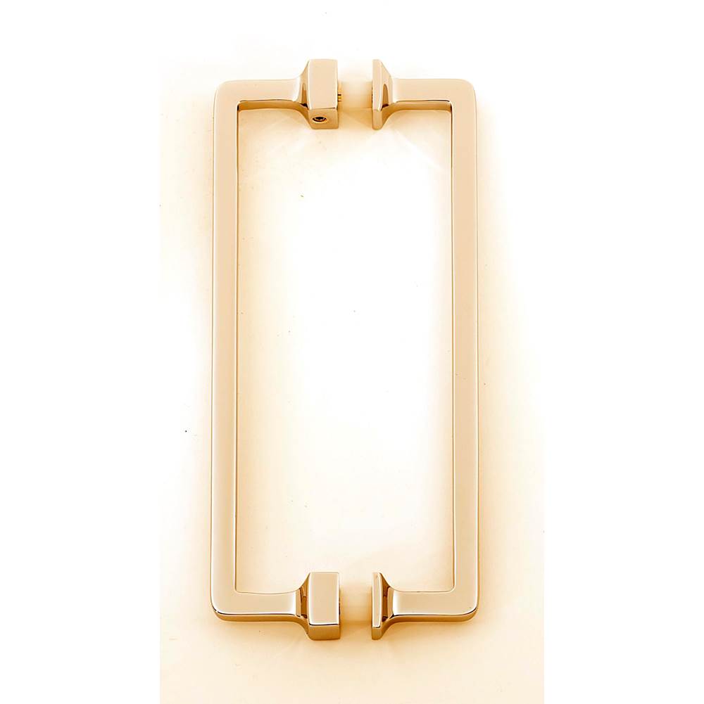 Alno - 6'' Back To Back Glass Door Pull - Unlacquered Brass