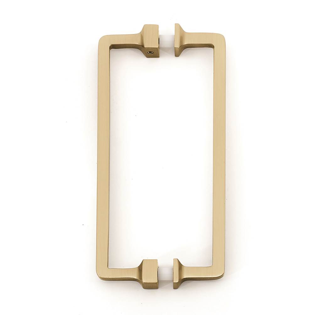 Alno - 6'' Back To Back Glass Door Pull - Satin Brass