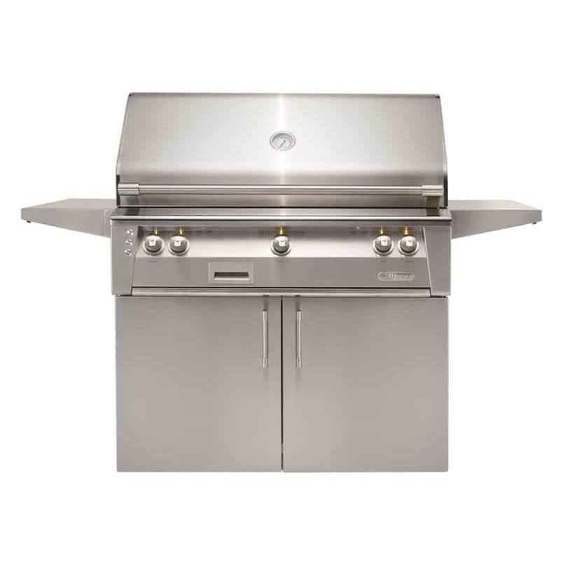 Alfresco - 42'' Standard Grill w/ Cart - Jet Black-Matte - Jet Black-Matte