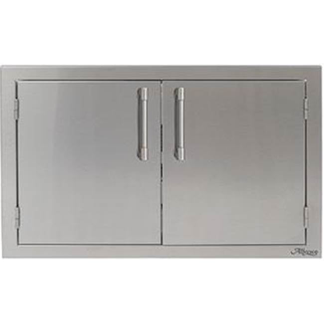 Alfresco - 36'' Double Access Door - Jet Black-Matte - Jet Black-Matte