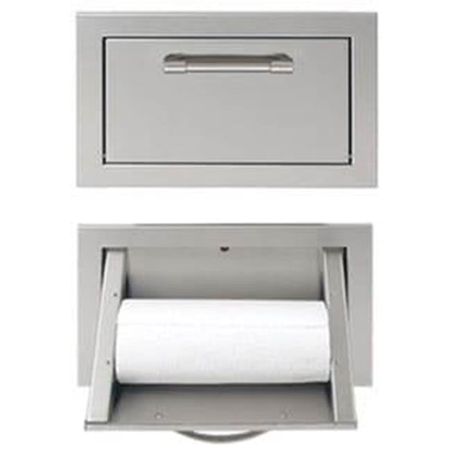 Alfresco - 17'' Paper Towel Holder - Jet Black-Matte - Jet Black-Matte