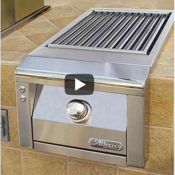 Alfresco - Sear Zone Side Burner - Jet Black-Matte - Jet Black-Matte
