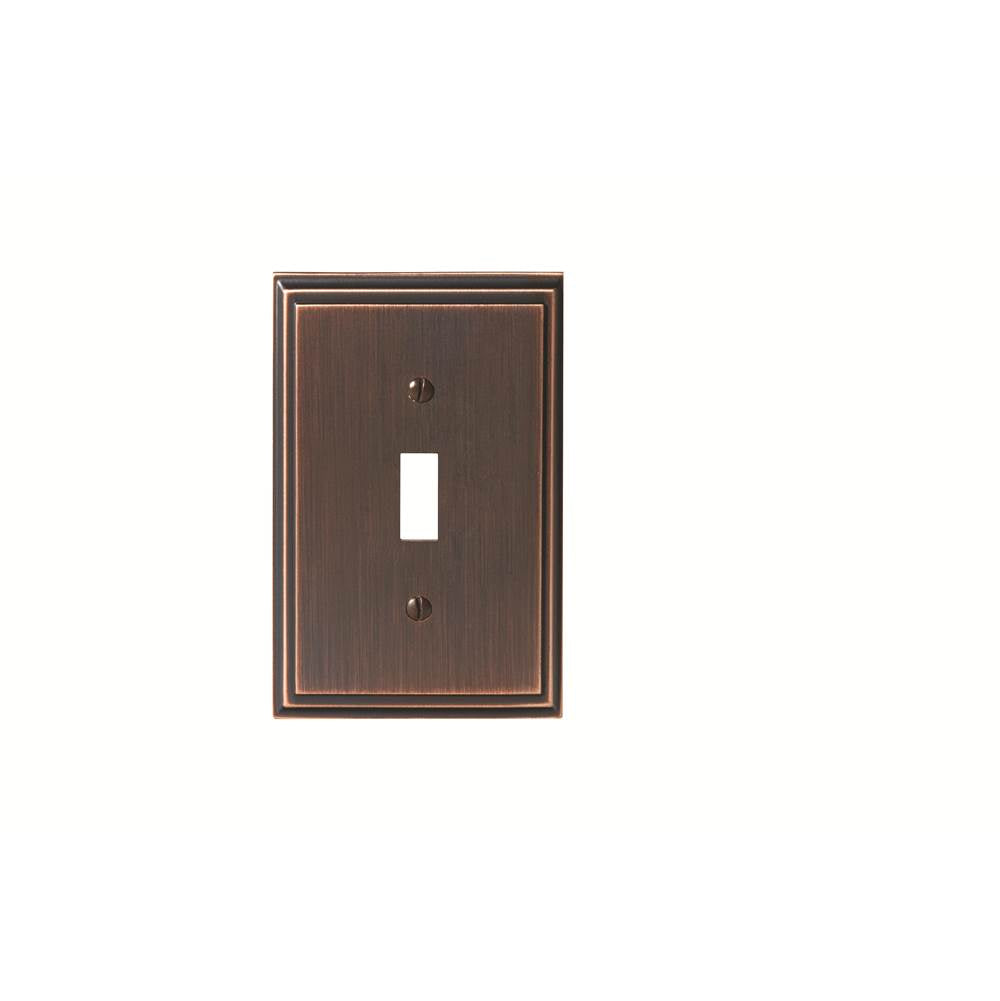 Amerock - SWITCHPLATE-MULHOLLAND-1 TOGGLE-ORB - Oil Rubbed Bronze