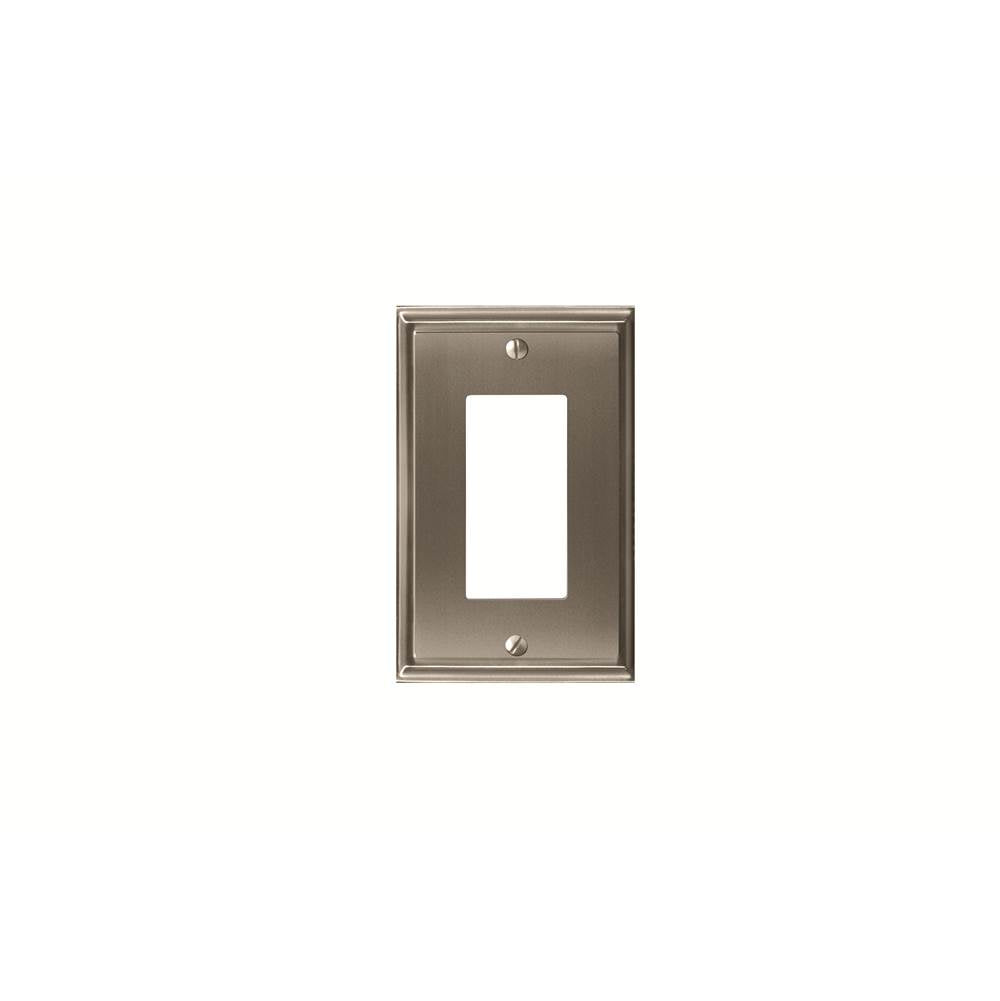 Amerock - WALLPLATE-MULHOLLAND-1 ROCKER-G10 - Satin Nickel