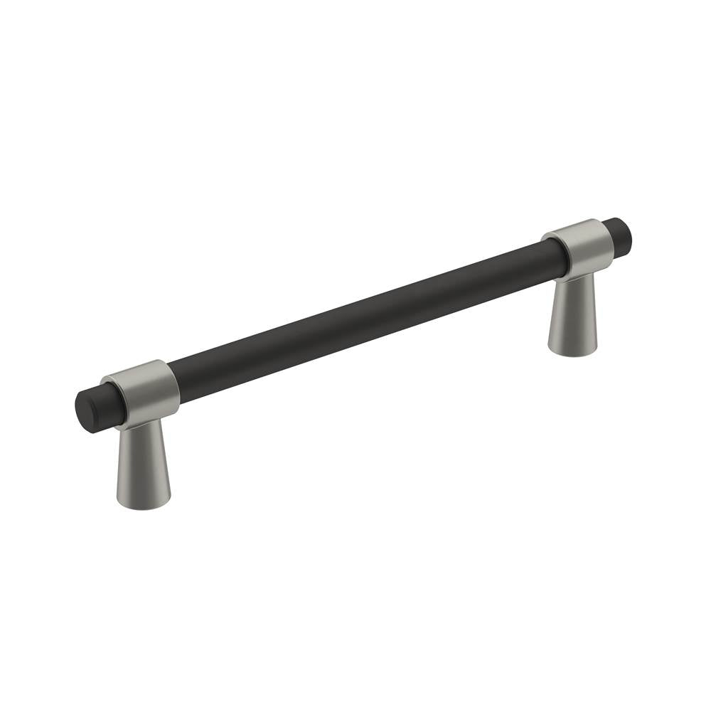 Amerock - Mergence Pull - Matte Black, Satin Nickel