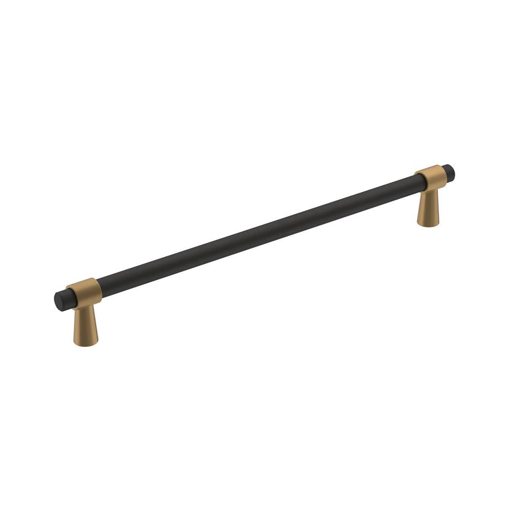 Amerock - Mergence Pull - Matte Black, Champagne Bronze