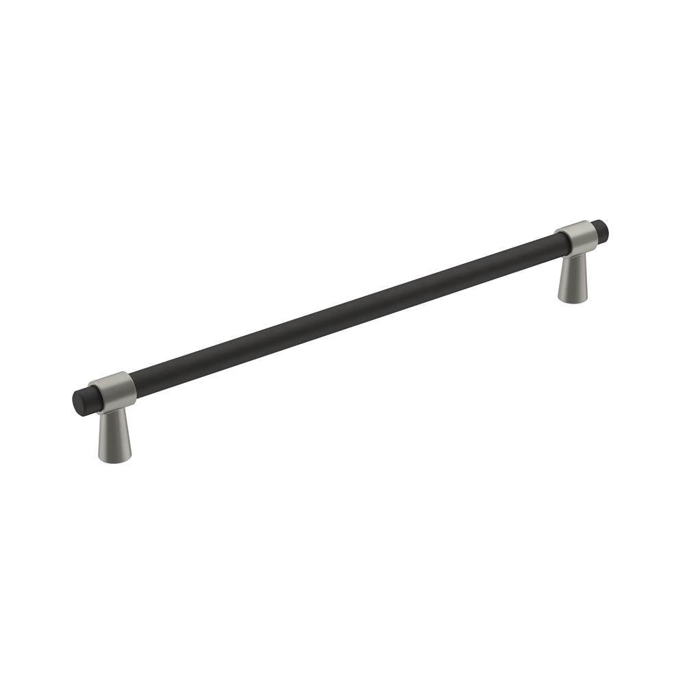 Amerock - Mergence Pull - Matte Black, Satin Nickel