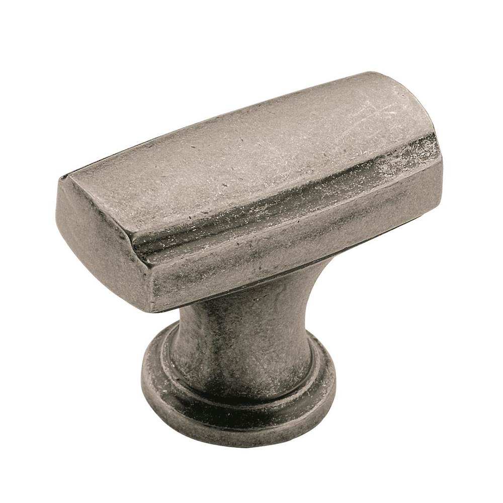 Amerock - Highland Ridge 1-3/8 in (35 mm) Length Aged Pewter Cabinet Knob - Aged Pewter