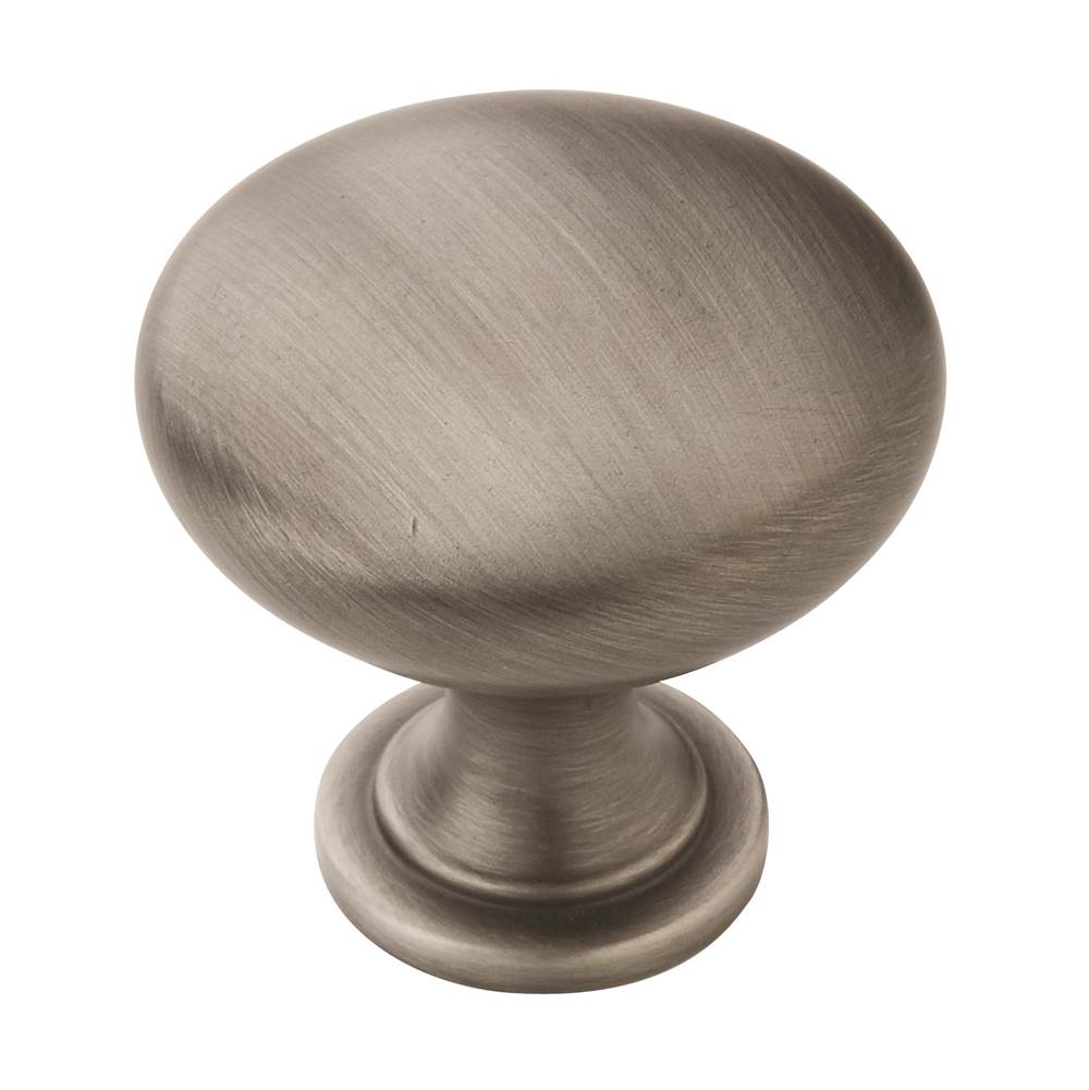 Amerock - Allison Value 1-1/4 in (32 mm) Diameter Antique Silver Cabinet Knob - Antique Silver