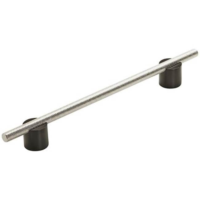 Amerock - Transcendent Pull - Matte Black,Polished Nickel
