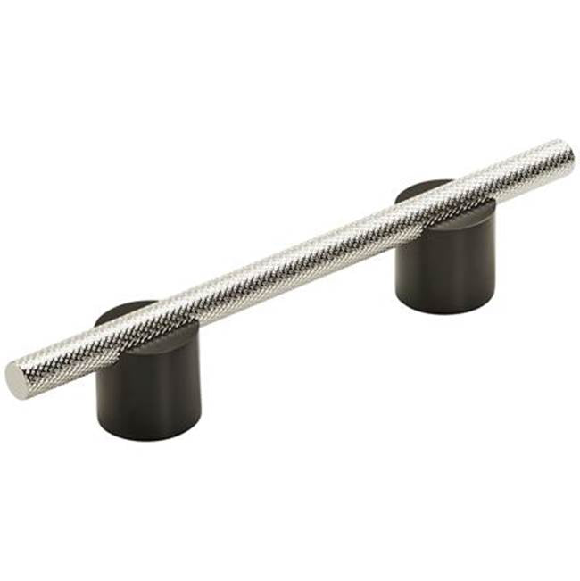 Amerock - Transcendent Pull - Matte Black,Polished Nickel
