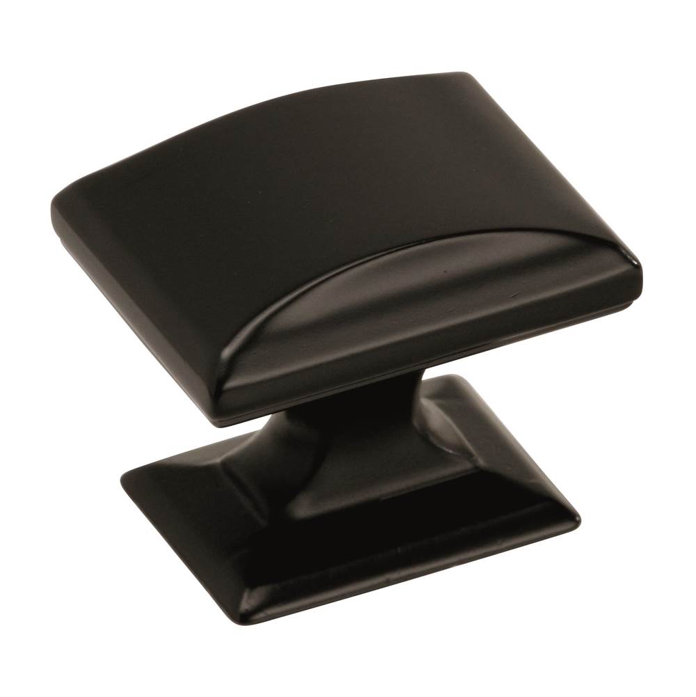 Amerock - Candler 1-1/4 in (32 mm) Length Black Bronze Cabinet Knob - Black Bronze