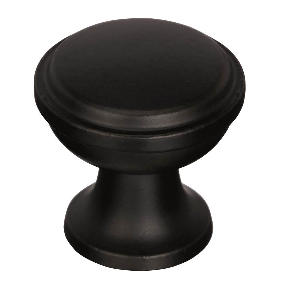 Amerock - Westerly 1-3/16 in (30 mm) Diameter Black Bronze Cabinet Knob - Black Bronze