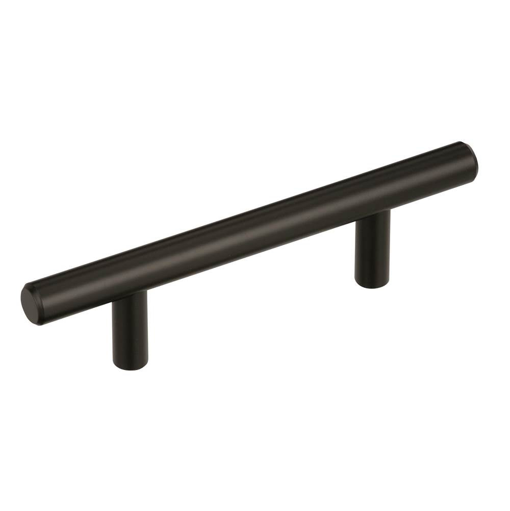 Amerock - Bar Pulls 3 in (76 mm) Center-to-Center Black Bronze Cabinet Pull - Black Bronze