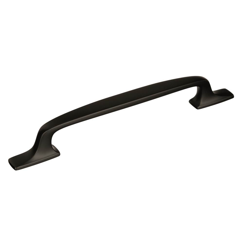 Amerock - Highland Ridge 6-5/16 in (160 mm) Center-to-Center Black Bronze Cabinet Pull - Black Bronze