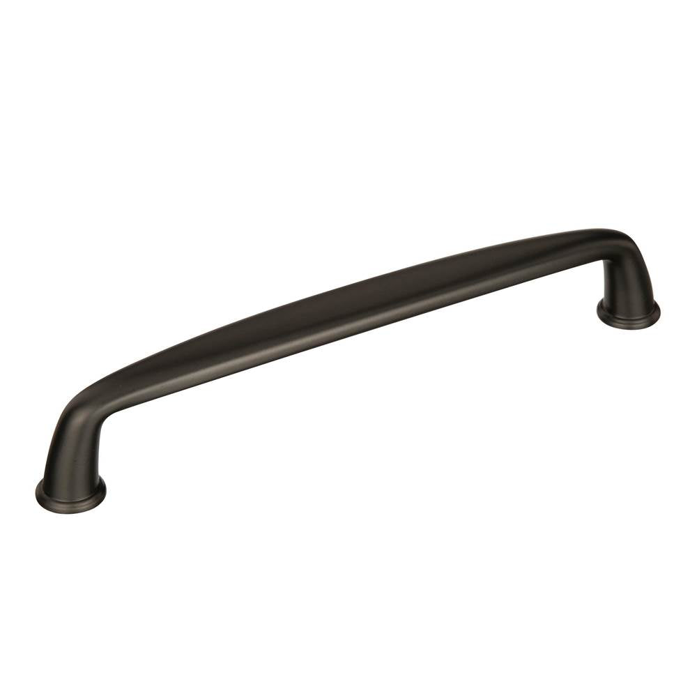 Amerock - Kane 6-5/16 in (160 mm) Center-to-Center Black Bronze Cabinet Pull - Black Bronze