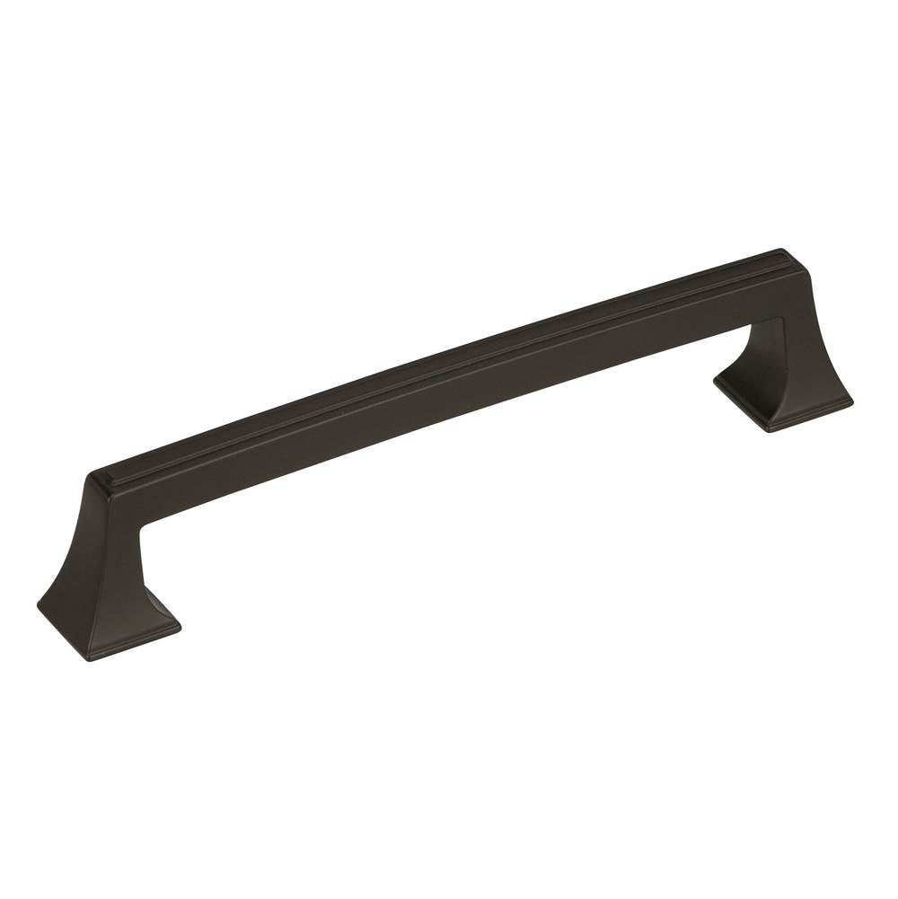 Amerock - Mulholland 6-5/16 in (160 mm) Center-to-Center Black Bronze Cabinet Pull - Black Bronze