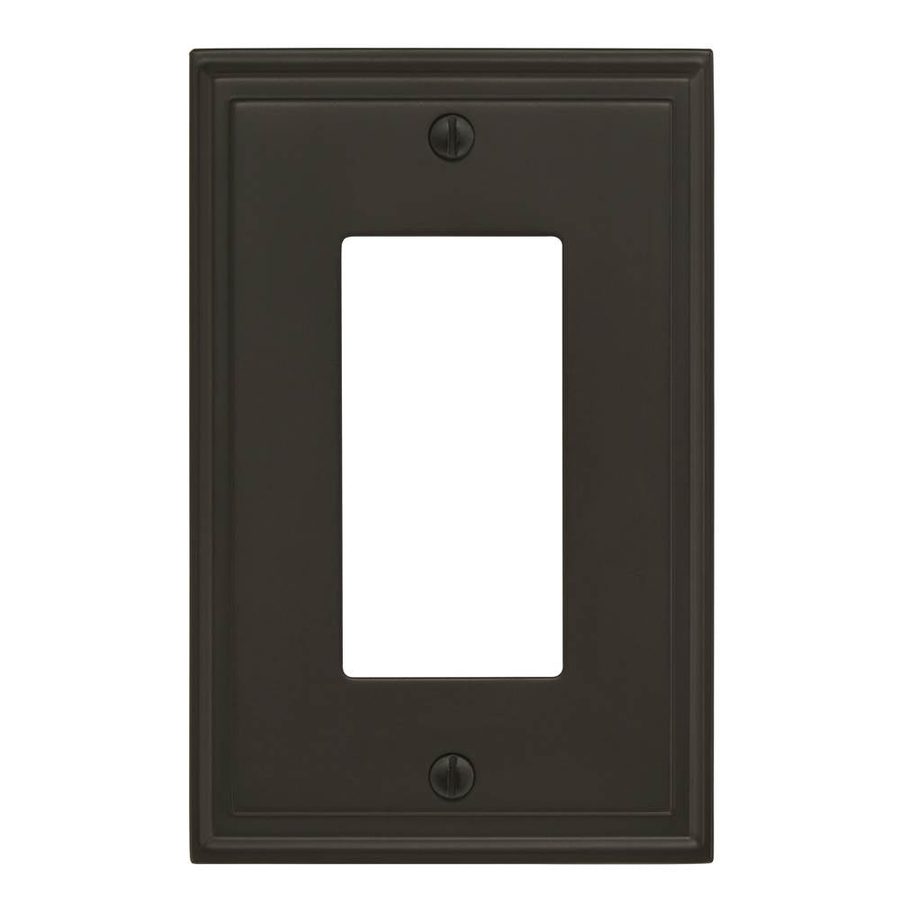 Amerock - Mulholland 1 Rocker Black Bronze Wall Plate - Black Bronze
