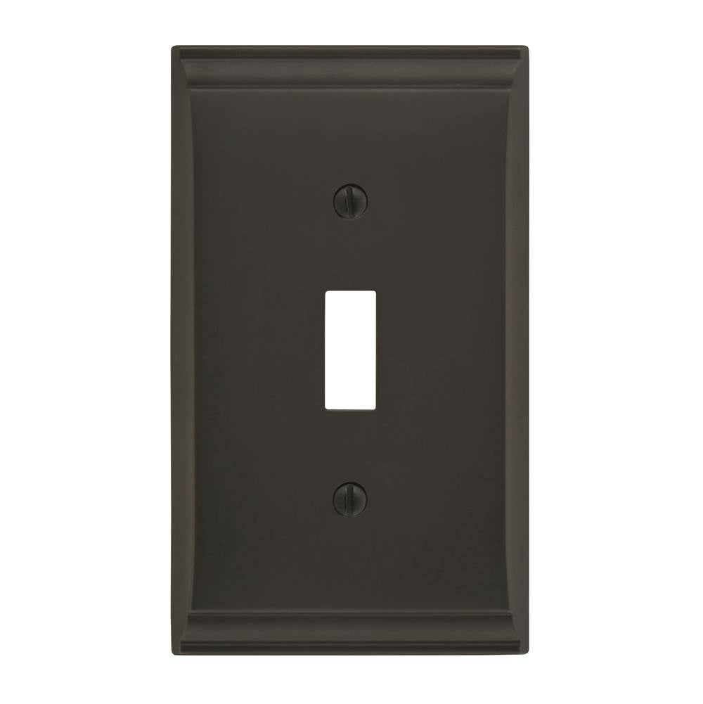 Amerock - Candler 1 Toggle Black Bronze Wall Plate - Black Bronze
