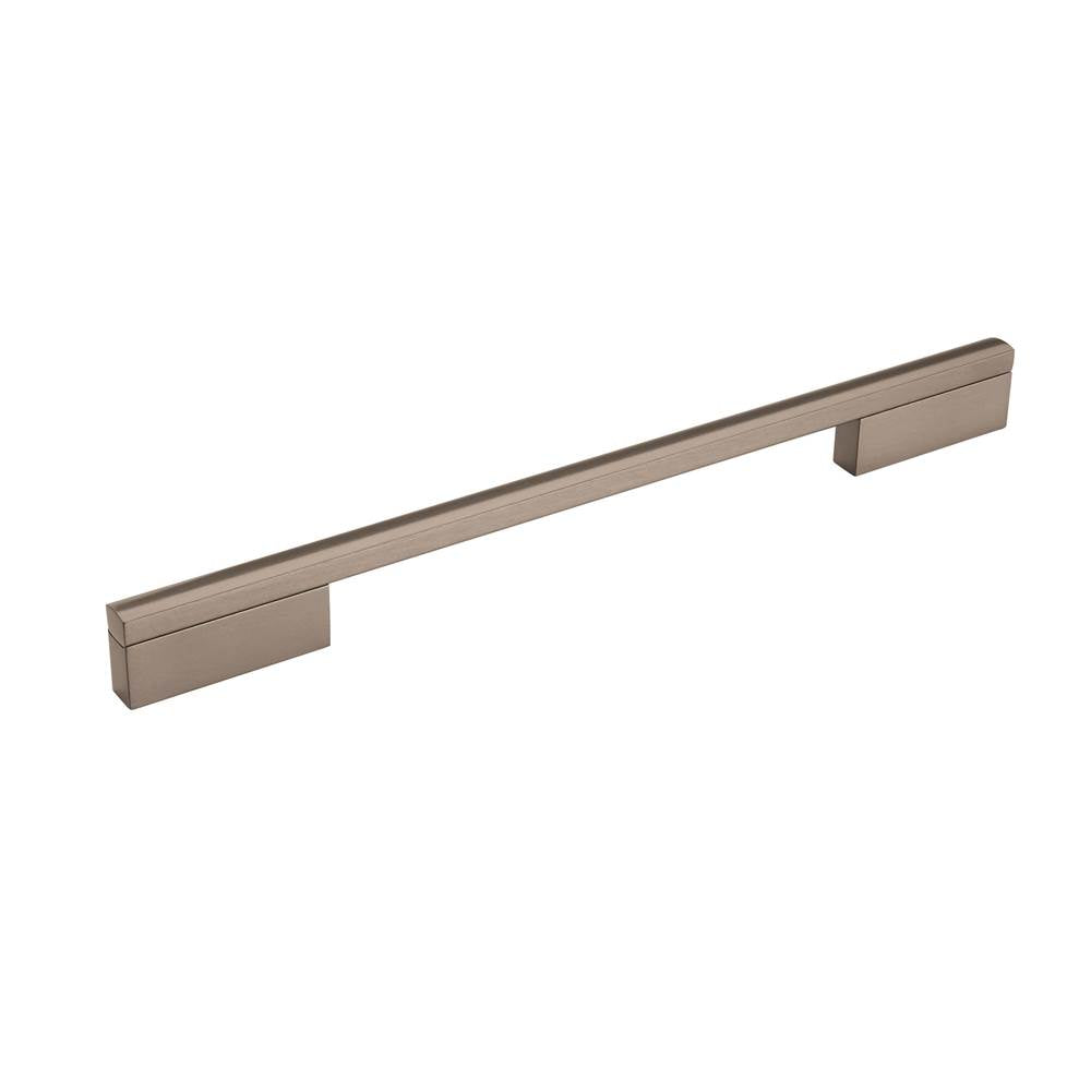 Amerock - Separa 10-1/16 in (256 mm) Center-to-Center Black Brushed Nickel Cabinet Pull - Black Brushed Nickel