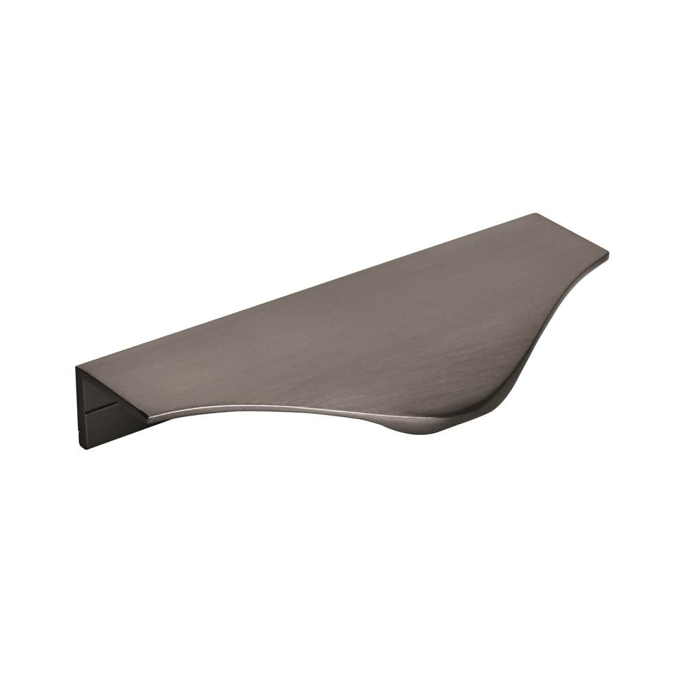 Amerock - Aloft 4-3/16 in (106 mm) Center-to-Center Black Chrome Cabinet Edge Pull - Black Chrome