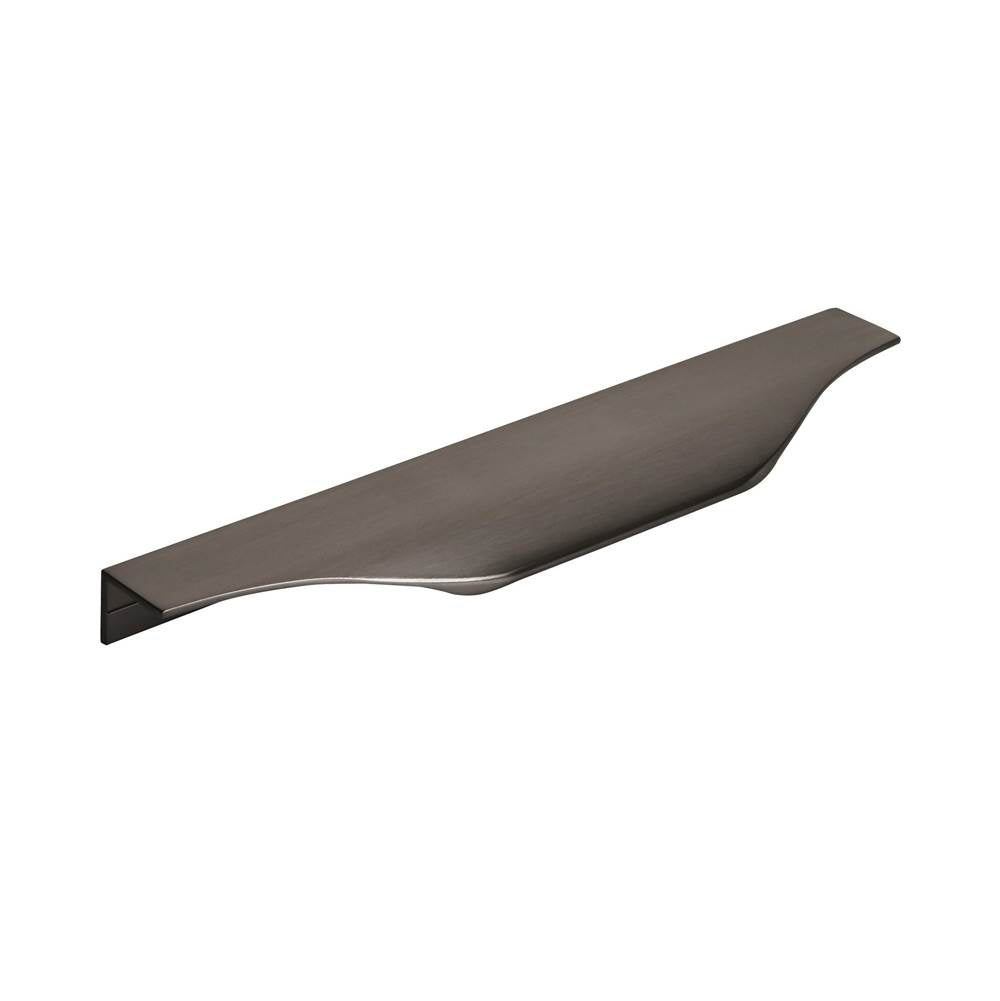 Amerock - Aloft 6-9/16 in (167 mm) Center-to-Center Black Chrome Cabinet Edge Pull - Black Chrome