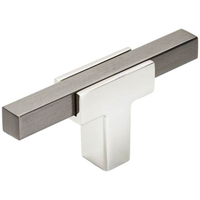 Amerock - Urbanite Knob - Polished Chrome,Black Chrome