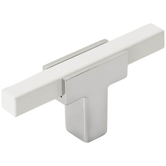 Amerock - Urbanite Knob - Polished Chrome,White