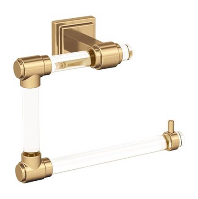 Amerock - Glacio Towel Ring - Clear,Champagne Bronze
