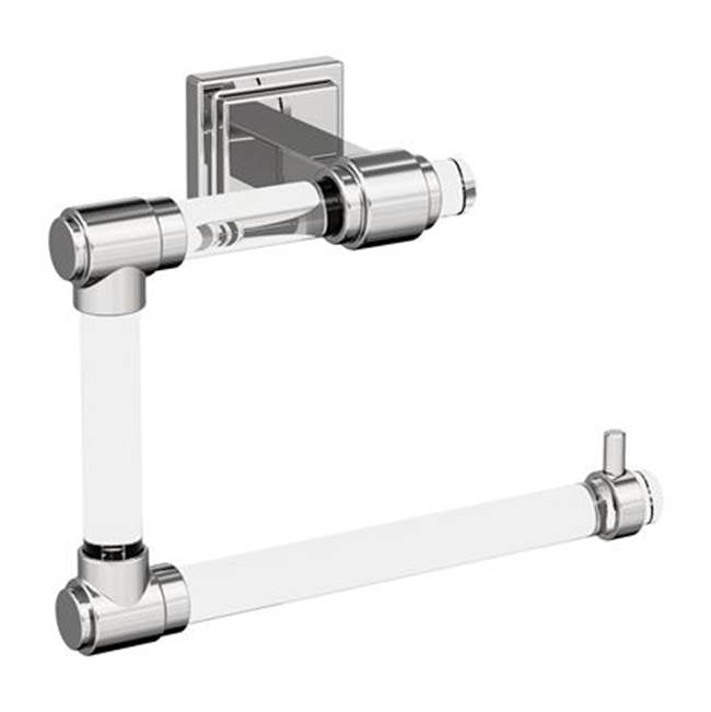 Amerock - Glacio Towel Ring - Clear,Polished Chrome