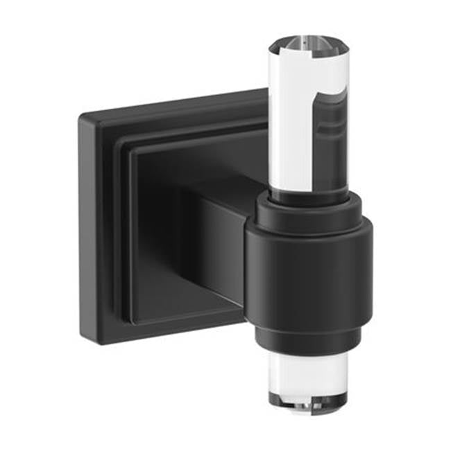Amerock - Glacio Robe Hook - Clear,Matte Black