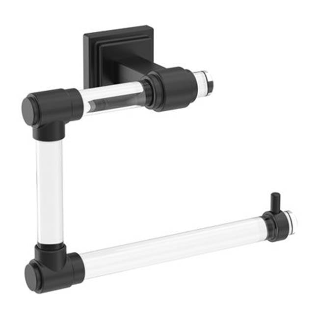 Amerock - Glacio Towel Ring - Clear,Matte Black