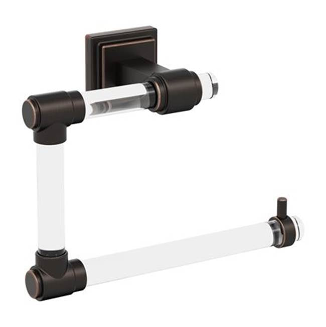 Amerock - Glacio Towel Ring - Clear,Oil Rubbed Bronze