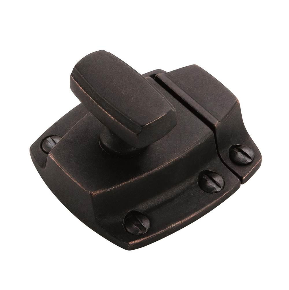 Amerock - Highland Ridge 1-7/8 in (48 mm) Length Dark-Oiled Bronze Cabinet Latch - Dark Oiled Bronze